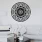 Boho Petal Mandala with Outer Ring Wooden Laser Cut Wall Art